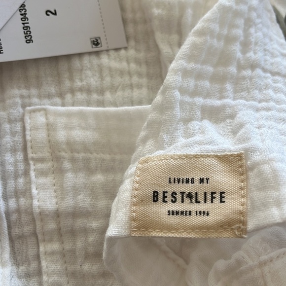 Cotton On NWT Resort Short Sleeve  Buttons down Shirt Size 2 - Picture 6 of 8